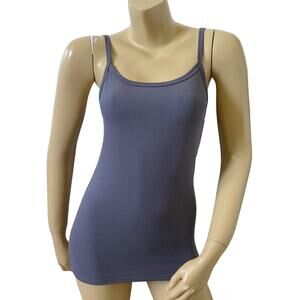 NO BOUNDARIES Womens Size Medium (7-9) Sleeveless Gray Ribbed Tank Top Shirt